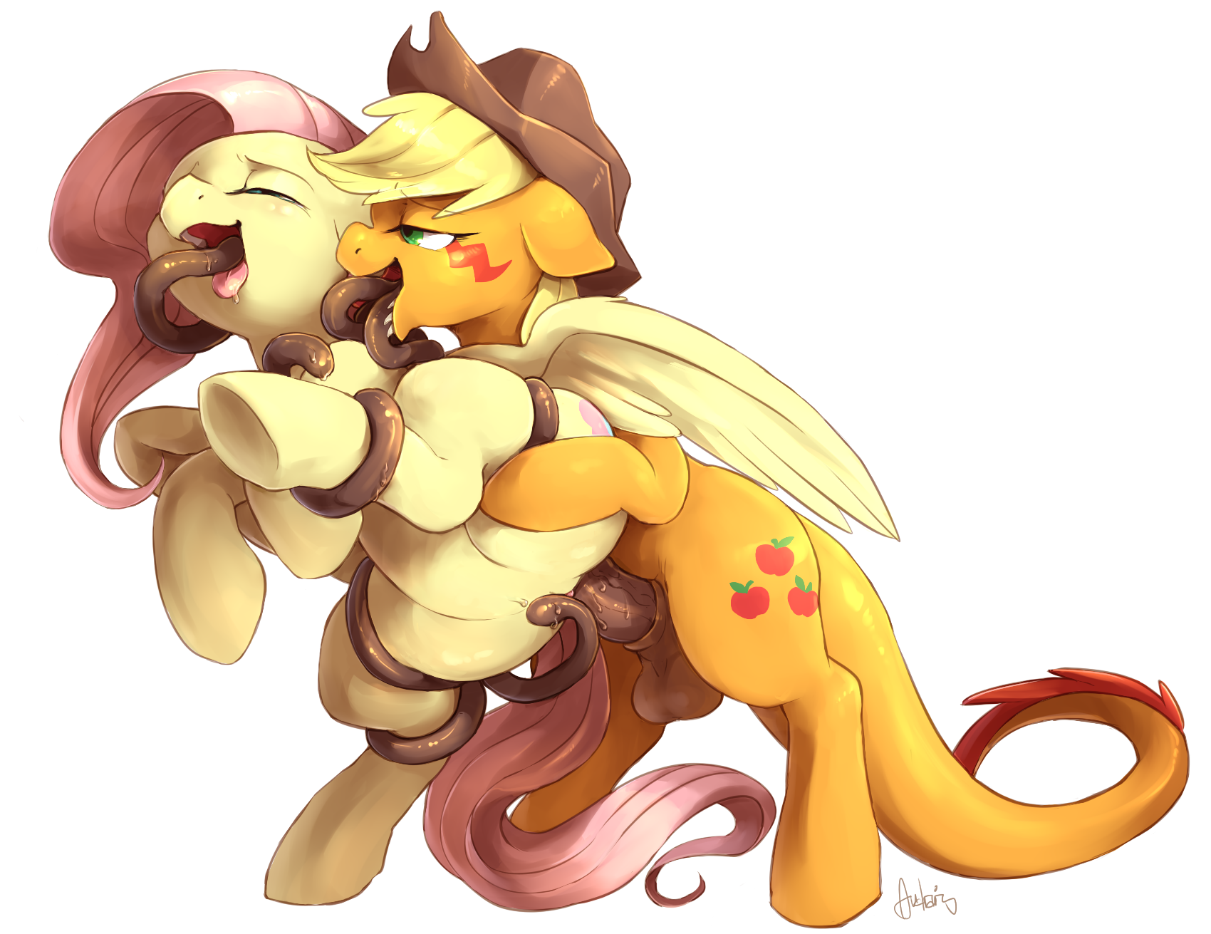 best of Fluttershy futa ponies applejack